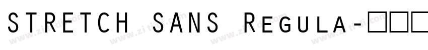 STRETCH SANS Regula字体转换